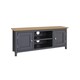 image 5 of Taberno Oak 2 Door TV Unit Graphite Blue Blue