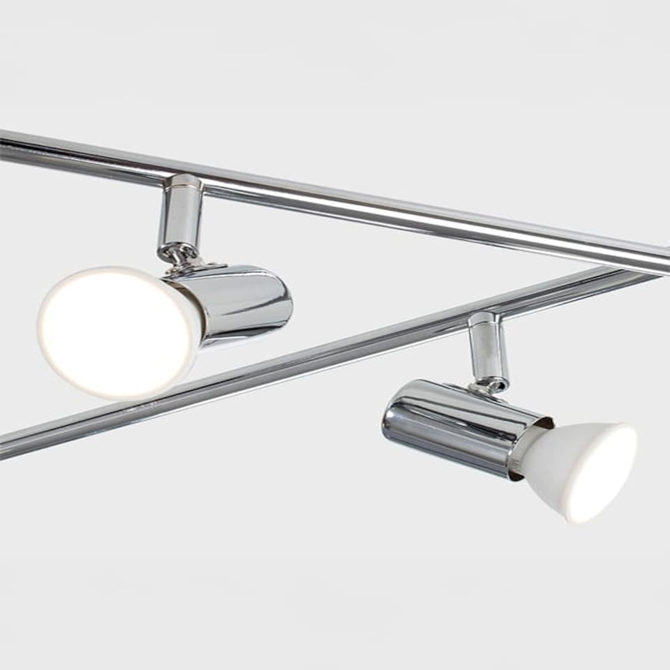 image 1 of ValueLights Consul 8 Way Flexi Z Spotlight Chrome | Chrome