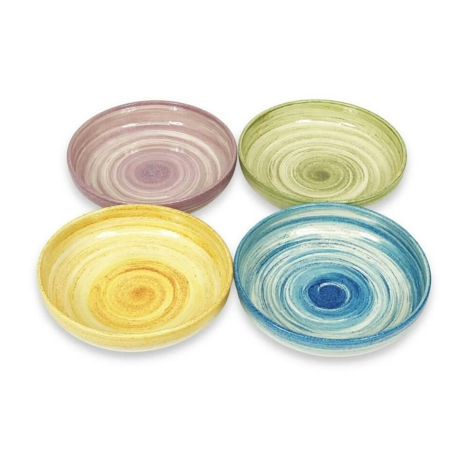 image 1 of Verano Spanish Ceramics Pastel Beach Large Bowl - 27cm Blue Blue
