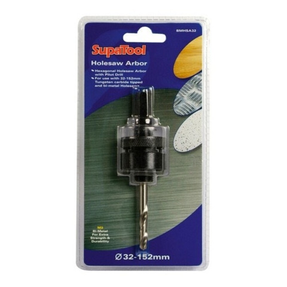 SupaTool Holesaw Arbor - Silver - One Size