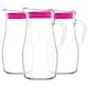 image 1 of LAV Misket Glass Water Jugs with Silicone Lid - 1.8L - Pack of 3