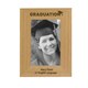 image 5 of Personalised Graduation 6x4 Oak Finish Photo Frame Brown | One Size