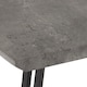 image 5 of Quebec Wave Edge Medium Dining Table Set with 4 Chairs Black | Concrete Effect/Grey