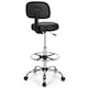 image 5 of COSTWAY Ergonomic Drafting Office Chair w/ Backrest Black