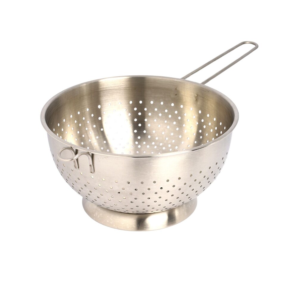image 1 of Buckingham Hemisphere Colander Strainer Steel Base Handle 4 L / 24 cm