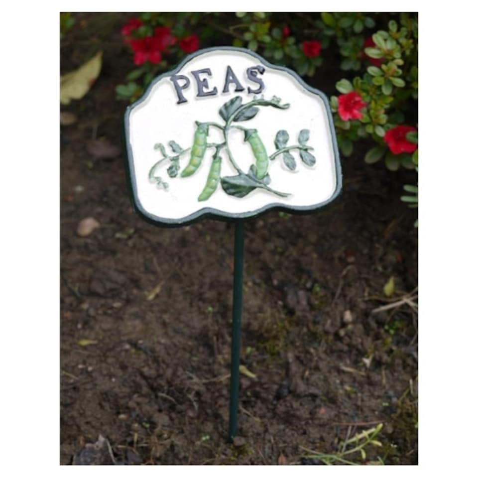 image 1 of Garden Vegetable Sign Marker - Peas