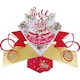 image 2 of Pop Up Greeting Card Reindeer Christmas Multi-Colour