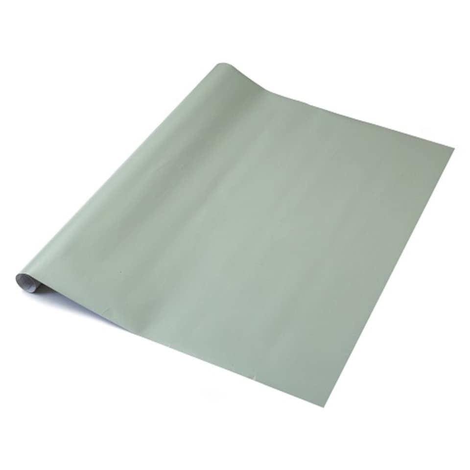 image 1 of Sticky Back Plastic Matt Sage Green Plain Kitchen Self-adhesive Vinyl Wrap for Cupboards, Doors and Furniture 67.5cm x 5m - d-c-fix