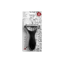Fruit and Vegetable Peeler Kinvara 86886 Black Stainless steel Set (12 Units)