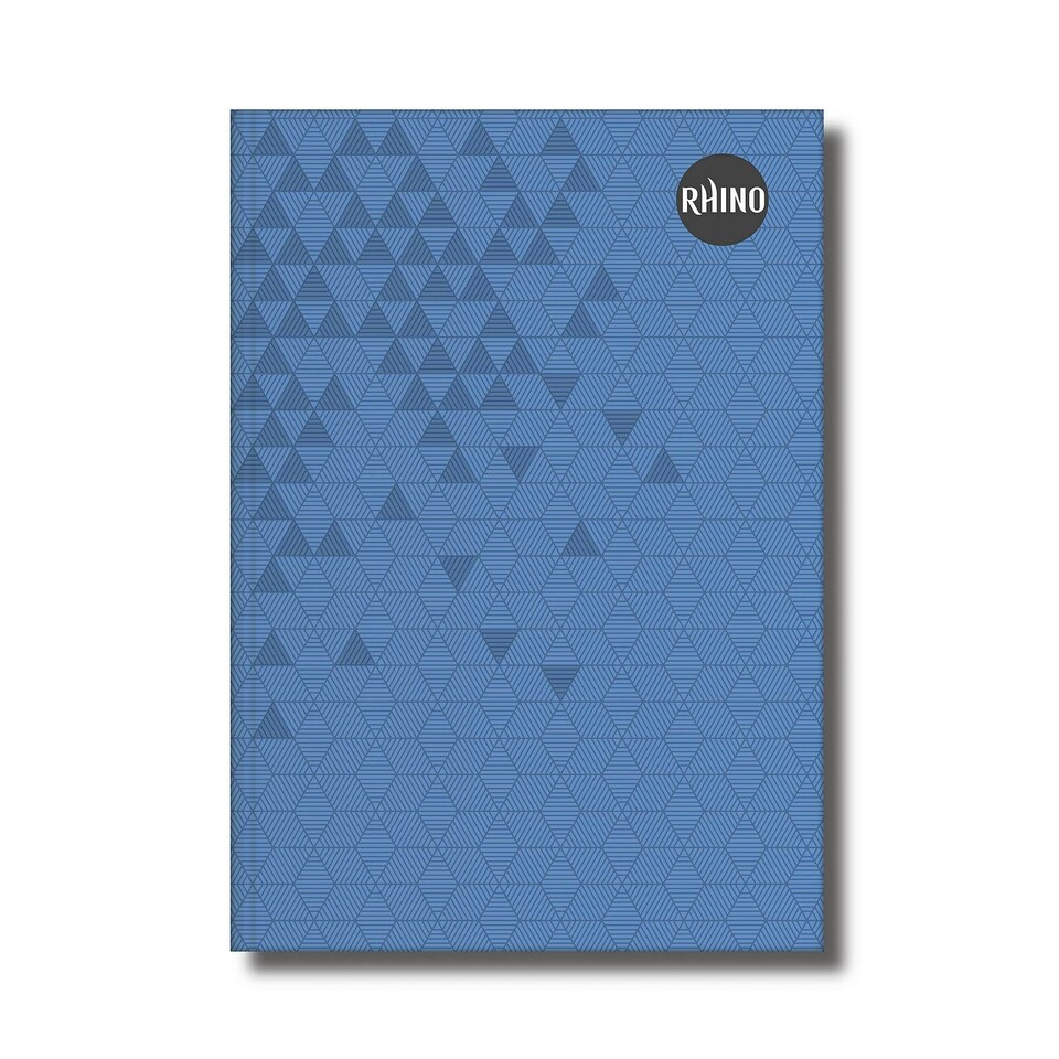 image 1 of Rhino A5 192 Page Blue 8mm Lined Casebound Book