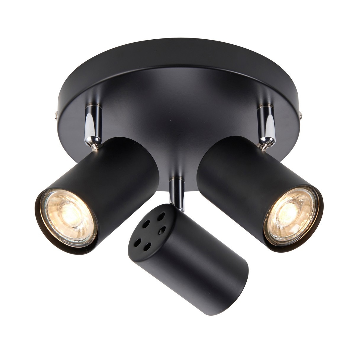 Netlighting Arezzo Ceiling Spotlight Clusters 3 Light Matt Black Paint