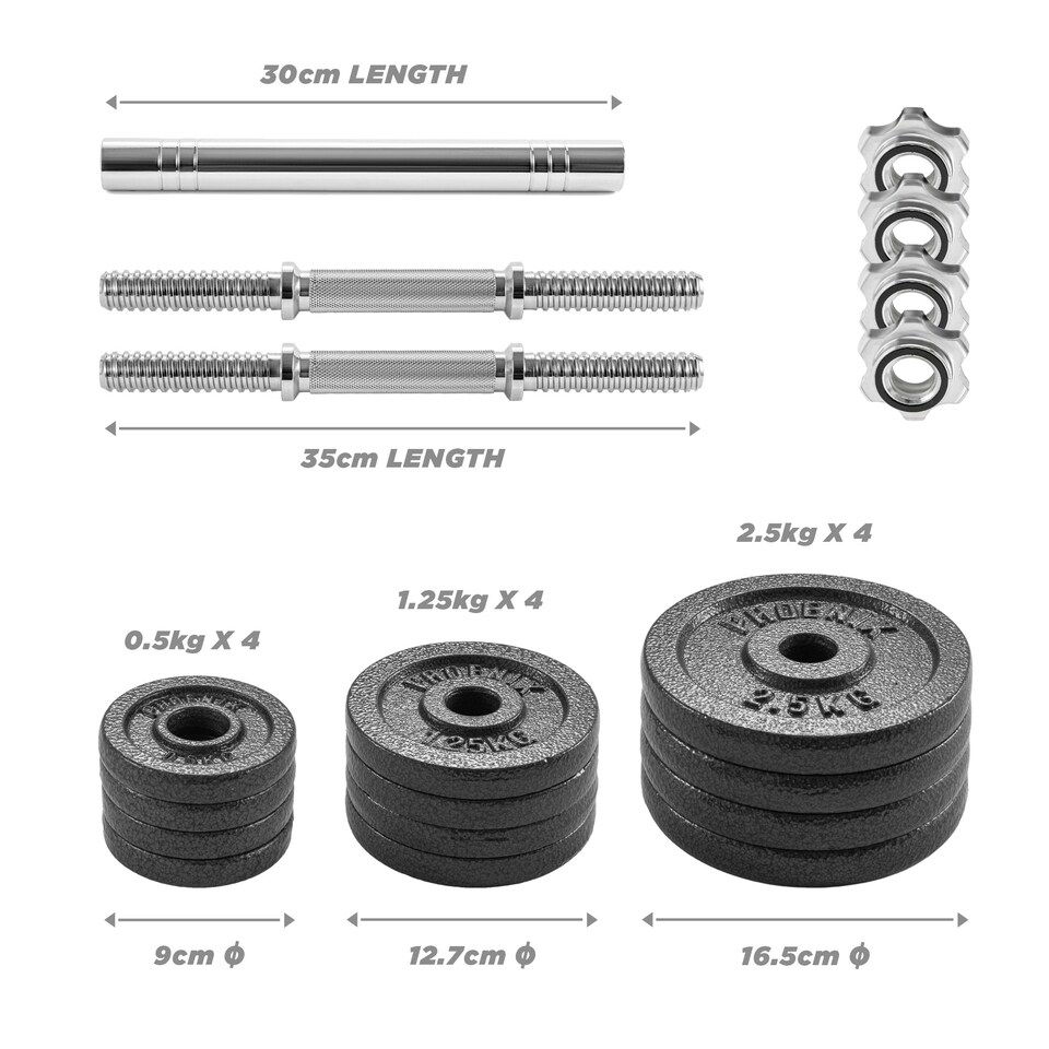 image 1 of Phoenix Fitness Weight Set - 20kg