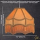 image 6 of Traditional Victorian Empire Lampshade in Mustard Ochre Velvet with Long Tassels | Yellow | Ochre | 1