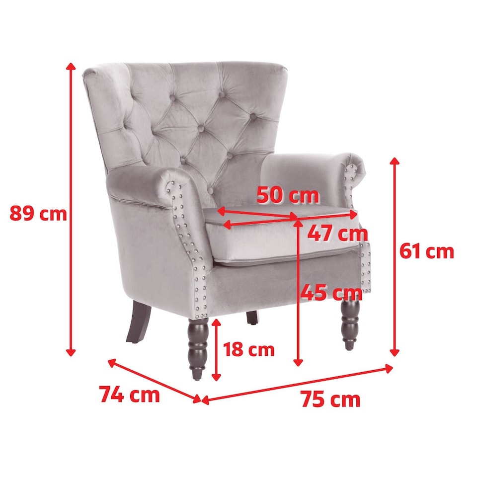 image 1 of Velvet Black Liana Accent Wingback Chair
