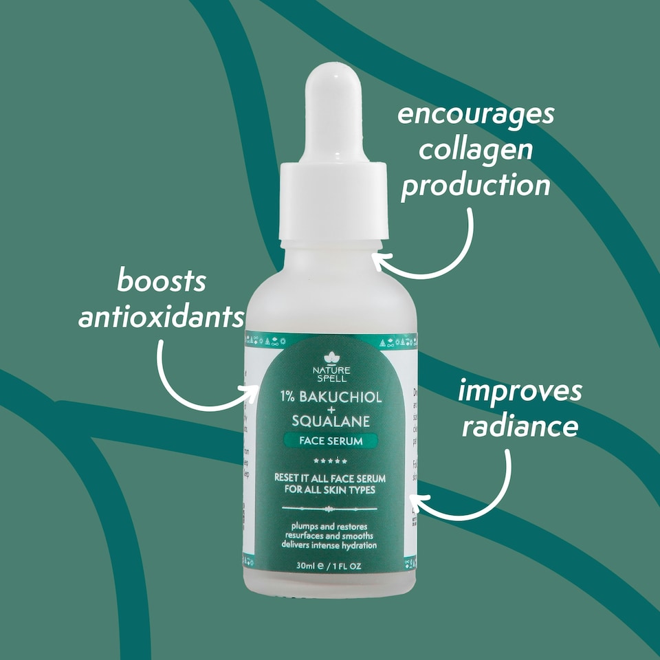 image 1 of Nature Spell 1% Bakuchiol Vegan Retinol & Squalane Face Serum