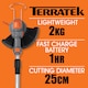 image 6 of Terratek 20V 2 in 1 Electric Cordless Grass Strimmer Garden Grass Cutter Trimmer 2 Batteries & 32 Blades & Spool Included