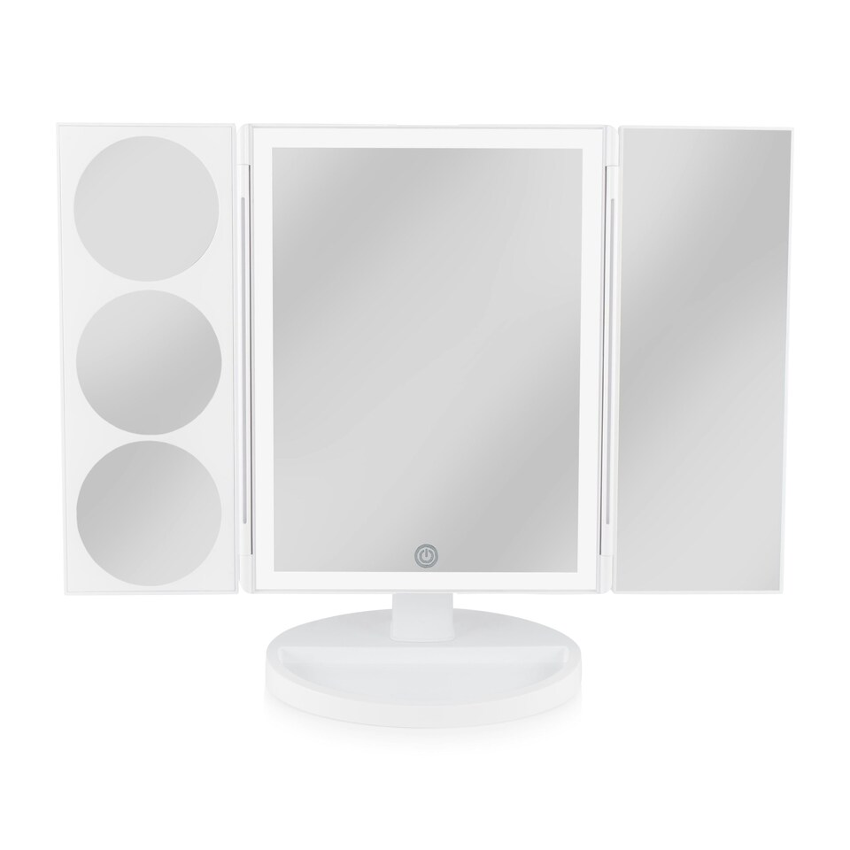 image 1 of Full Size LED Makeup Mirror 1x 3x 5x & 10x Magnification