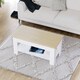 image 7 of Vida Designs Lift Up Coffee Table With Storage Compartment & Shelf, White & Oak