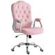 image 1 of Vinsetto Home Office Chair with Adjustable Height Tilt Function Pink