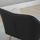 image 8 of HOMCOM Accent Chairs Velvet Armchairs for Living Room and Bedroom Light Grey