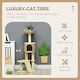 image 2 of PawHut 116cm Cat Tree Tower with Scratching Posts, House, Bed, Ramp, Beige
