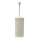 image 2 of JVL Knit Design Loop Plastic Toilet Brush and Holder, Ivory White