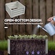 image 5 of Outsunny Set of 2 Raised Garden Bed Galvanised Planter Box, Light Grey | Grey | Light Grey