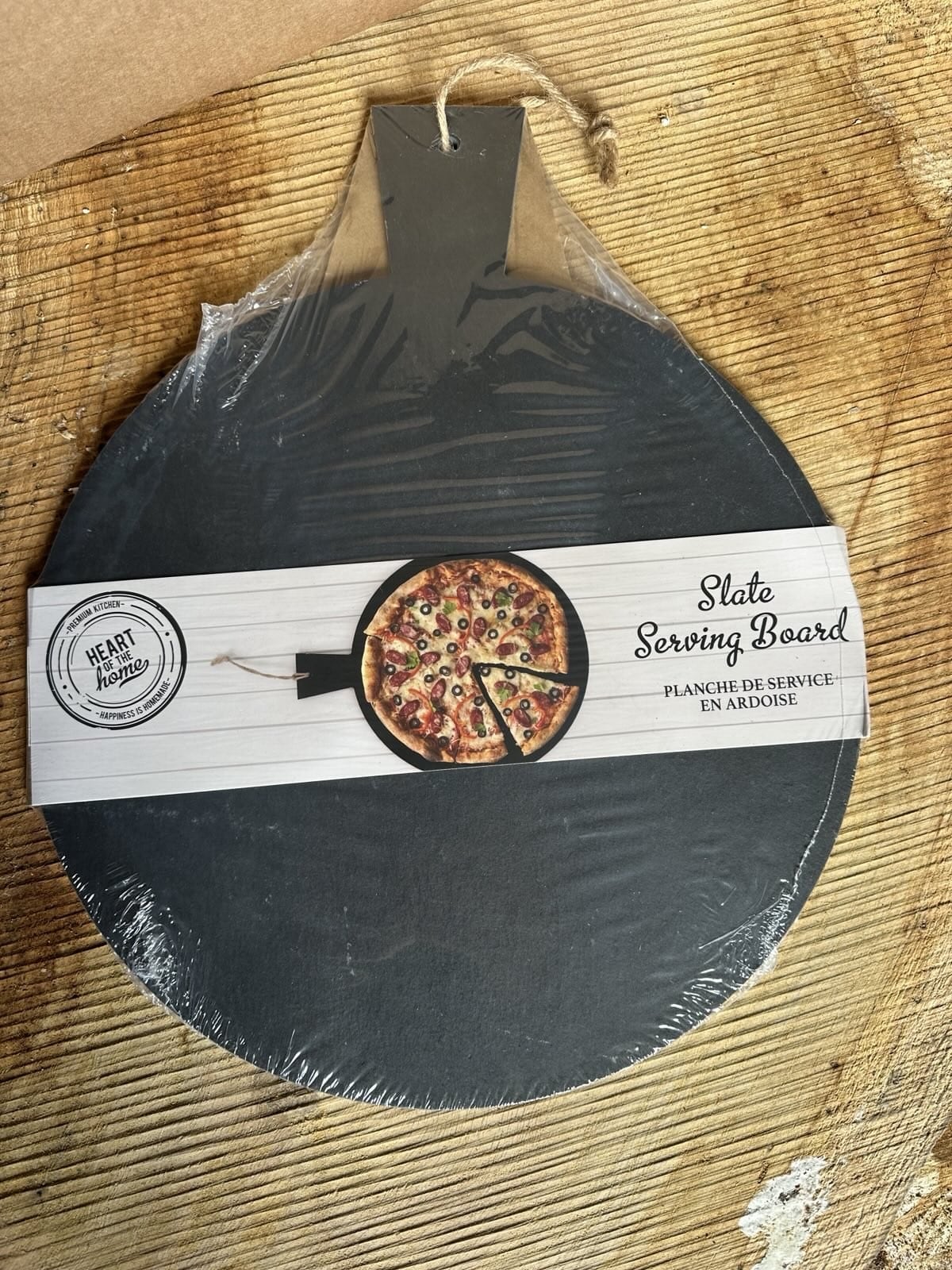 Pack of 2 Large Slate Serving Trays / Board Pizza Size