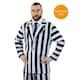 image 4 of Men's Black and White Striped Suit Costume N/A | L
