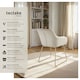 image 2 of Dining Chair Jeane - velvet look, cantilever frame | Cream | velvet look cream/gold | 1