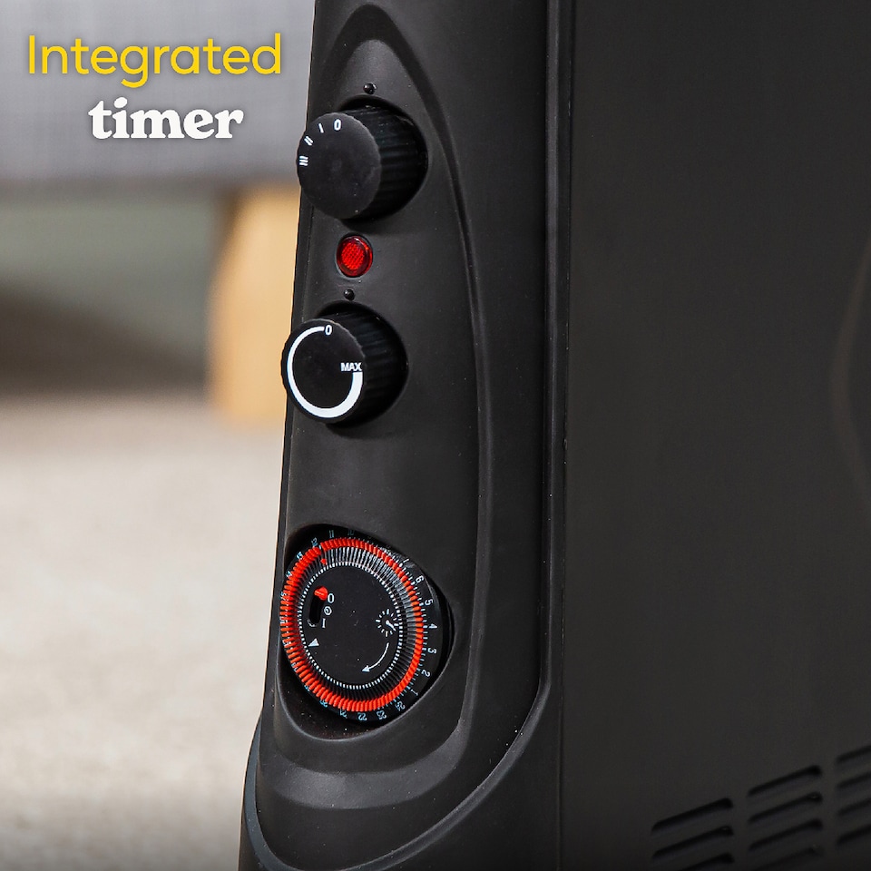 image 1 of Russell Hobbs 2000W Convector Heater with Timer Black RHCVH4002B