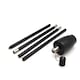 image 5 of Harbour Housewares 146cm Metal Garden Torches - Barrel - Outdoor Lighting Oil Fuel Lamp Candle Flame Lantern | Black | Black | 2
