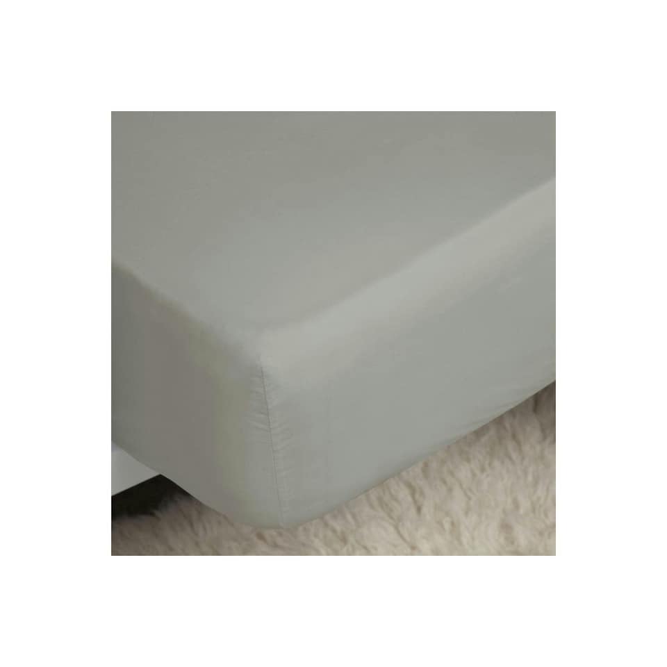 image 1 of Belledorm 200 Thread Count Egyptian Cotton Fitted Sheet - Platinum - Kingsize