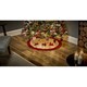 image 2 of Premier Red Reindeer Plaid Tree Skirt 90cm