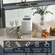 image 3 of HOMCOM Ice Maker 12kg/24H Production with Scoop Basket for Home Office Black