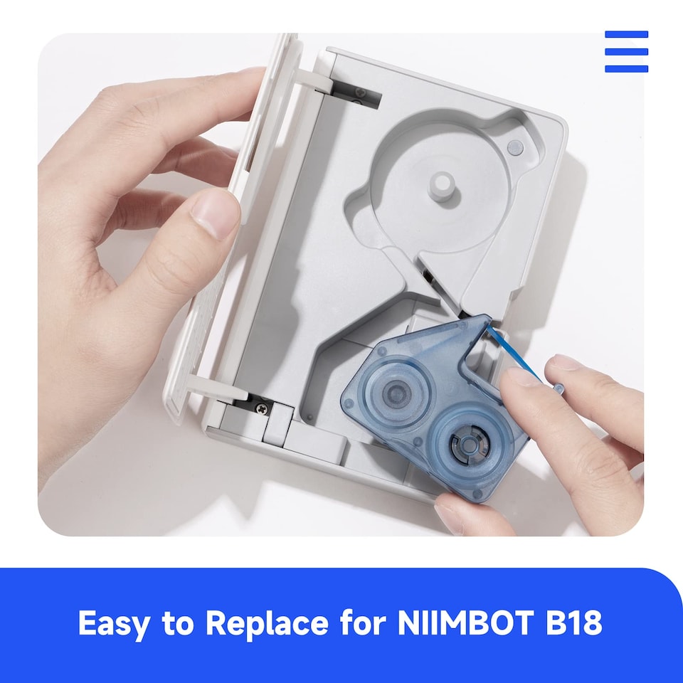 image 1 of NIIMBOT N1 Thermal Transfer Ribbon Cartridge Blue