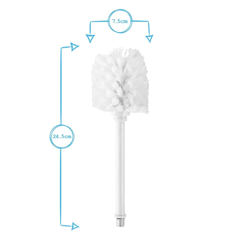 image 1 of Harbour Housewares Replacement Toilet Brush Head - Black | Black | Black