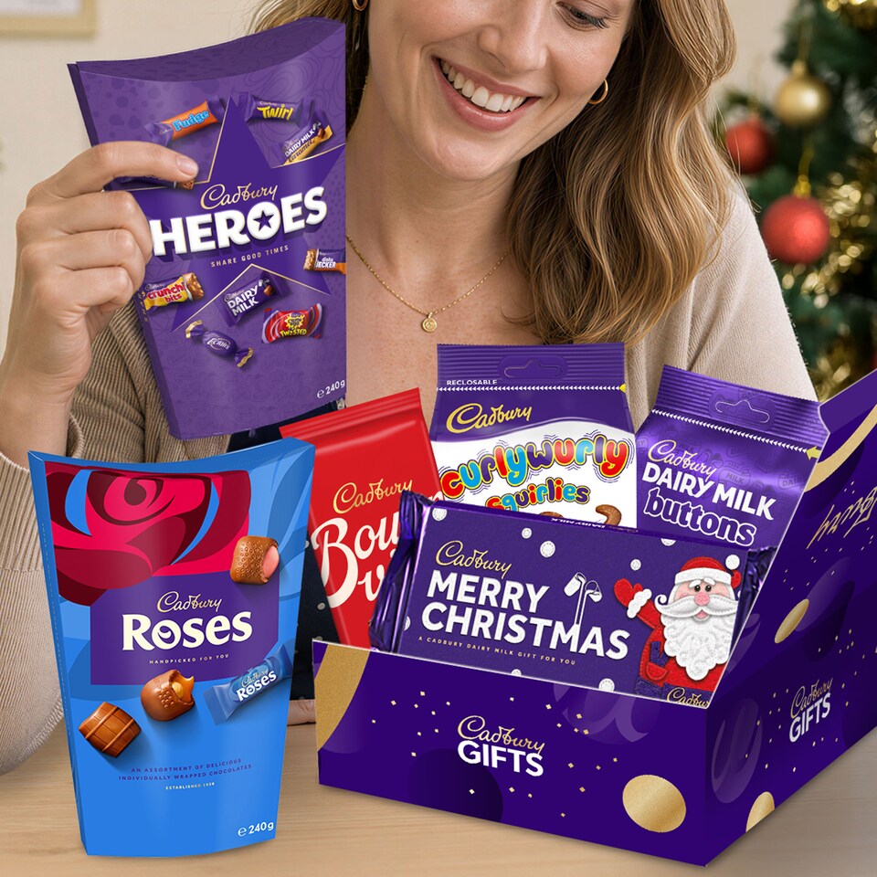 image 1 of Cadbury "Merry Christmas" Large Chocolate Gift Box