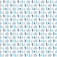 image 2 of Blue Floral Elephant Gift Wrap 30"x 5ft