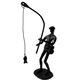 image 8 of Metal Sculpture off a Man with a Fishing Rod Reeling in his Catch Rustic Figurine Hobby Gift Sweet Memories Grandfather Father Son Vintage Decor Gift Present