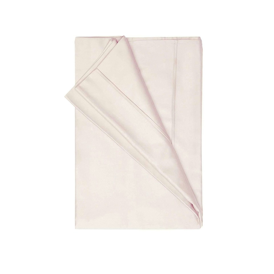 Belledorm 200 Thread Count Egyptian Cotton Flat Sheet - Powder Pink - Double