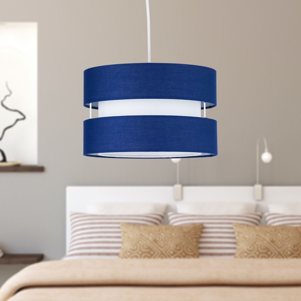 image 1 of Benni - Navy Blue 26cm Pendant Shade | Blue | Medium | 1