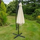 image 4 of Cream 3m LED Cantilever Parasol