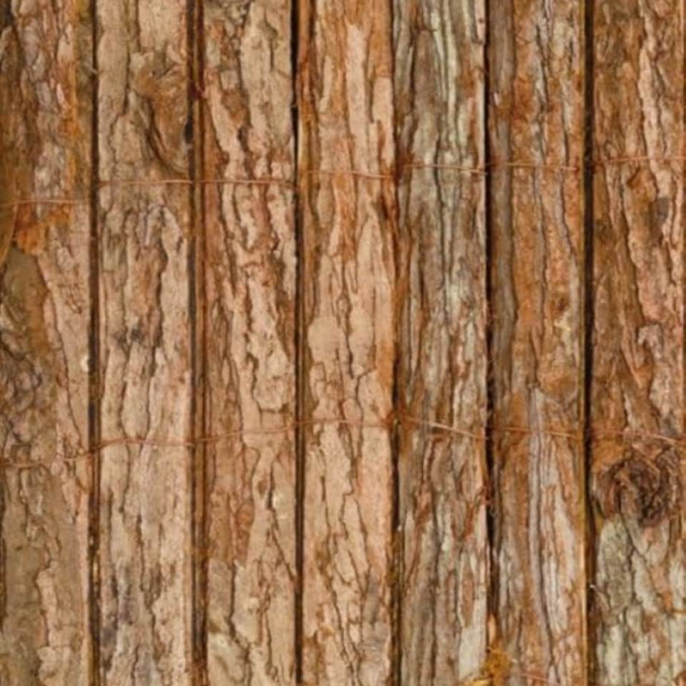 image 1 of Primrose Natural Bark Screening Garden Fence Privacy Roll Sun Protection 4m x 2m | Brown | Brown
