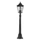 image 1 of Cotswold Lane 2 Light Medium Outdoor Post Lantern Black IP44, E14