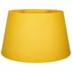 image 3 of Traditional 14 Inch Ochre Mustard Linen Drum Table-Pendant Lampshade 60w Maximum | Yellow