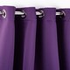image 1 of Woven Thermal Blackout Eyelet Curtains Amethyst 168cm x 137cm Purple | Purple