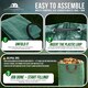 image 6 of Garden Bags Heavy Duty with Handles Reusable Garden Waste Bags for Plant, Grass, Dirt, Leaves Collection - Pack of 2