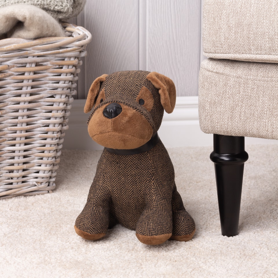 image 1 of Paoletti Boston Herringbone Novelty  Door Stop