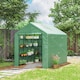 image 2 of Outsunny Walk-in Garden Greenhouse Shelves Polytunnel Steeple Grow House
